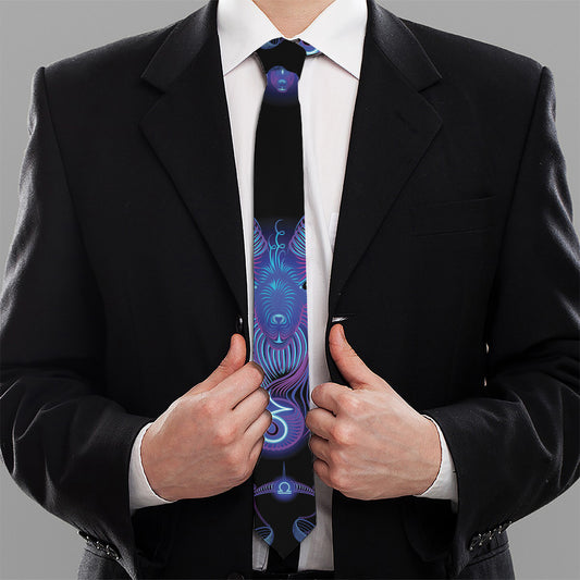 Capricorn And Astrological Signs Print Necktie