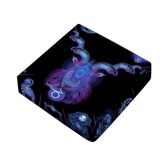 Capricorn And Astrological Signs Print Outdoor Seat Cushion Cover