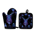 Capricorn And Astrological Signs Print Oven Mitt And Pot Holder Set