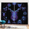 Capricorn And Astrological Signs Print Pencil Pleat Curtains