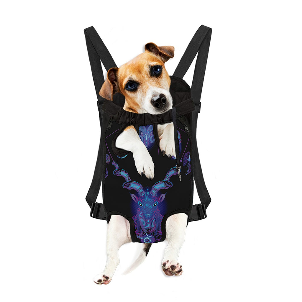 Capricorn And Astrological Signs Print Pet Carrier Backpack
