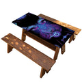 Capricorn And Astrological Signs Print Picnic Table Cover