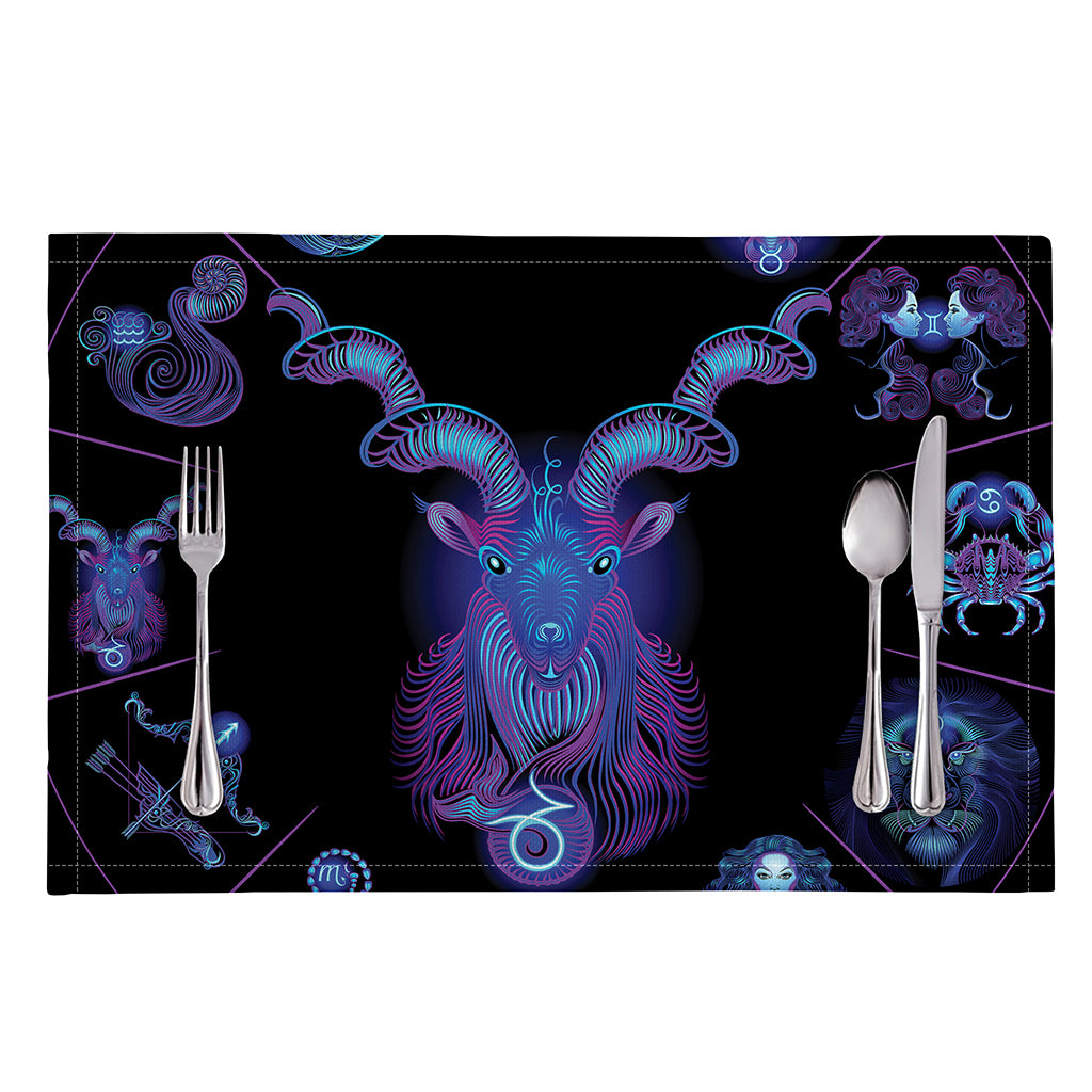 Capricorn And Astrological Signs Print Placemat