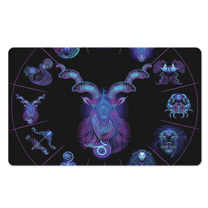 Capricorn And Astrological Signs Print Polyester Doormat