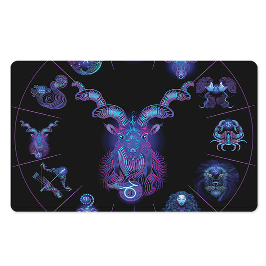 Capricorn And Astrological Signs Print Polyester Doormat