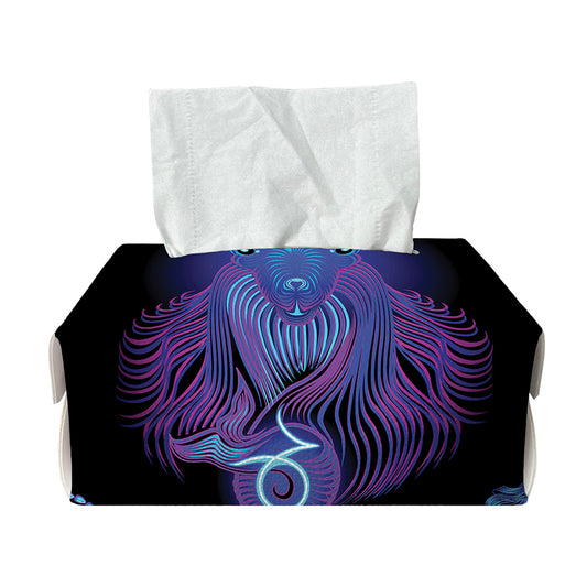 Capricorn And Astrological Signs Print Rectangle Tissue Box Cover