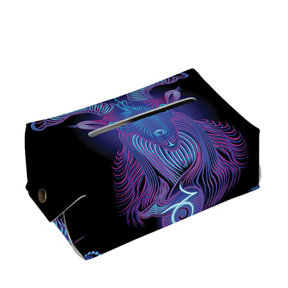 Capricorn And Astrological Signs Print Rectangle Tissue Box Cover
