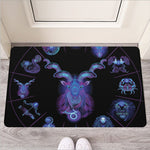 Capricorn And Astrological Signs Print Rubber Doormat