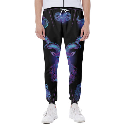 Capricorn And Astrological Signs Print Scuba Joggers