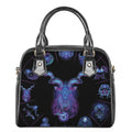 Capricorn And Astrological Signs Print Shoulder Handbag