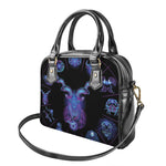 Capricorn And Astrological Signs Print Shoulder Handbag