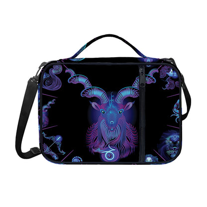 Capricorn And Astrological Signs Print Shoulder Strap Bible Bag
