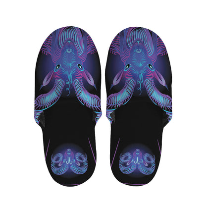 Capricorn And Astrological Signs Print Slippers