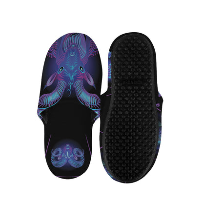 Capricorn And Astrological Signs Print Slippers