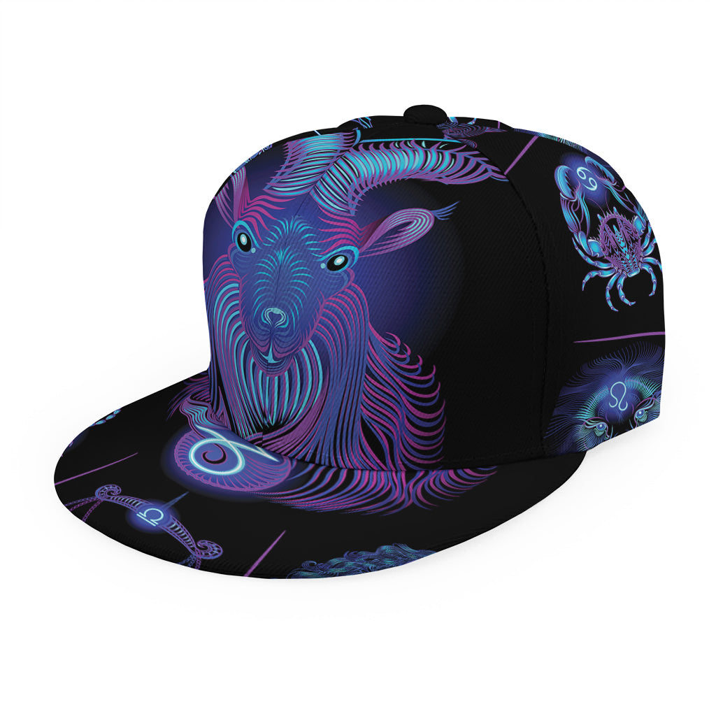 Capricorn And Astrological Signs Print Snapback Cap