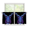 Capricorn And Astrological Signs Print Tier Curtains