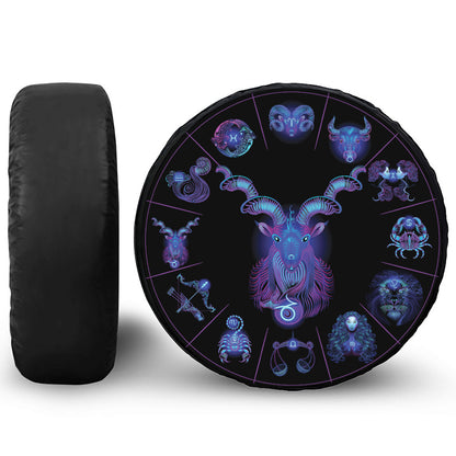 Capricorn And Astrological Signs Print Tire Cover