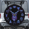 Capricorn And Astrological Signs Print Tire Cover With Camera Hole