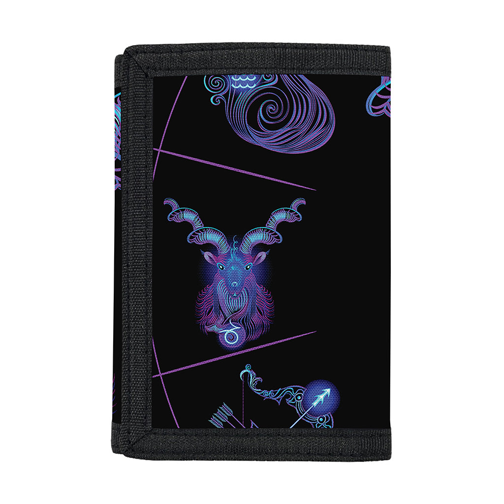 Capricorn And Astrological Signs Print Trifold Wallet