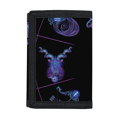 Capricorn And Astrological Signs Print Trifold Wallet