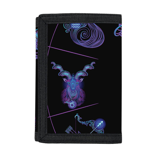 Capricorn And Astrological Signs Print Trifold Wallet