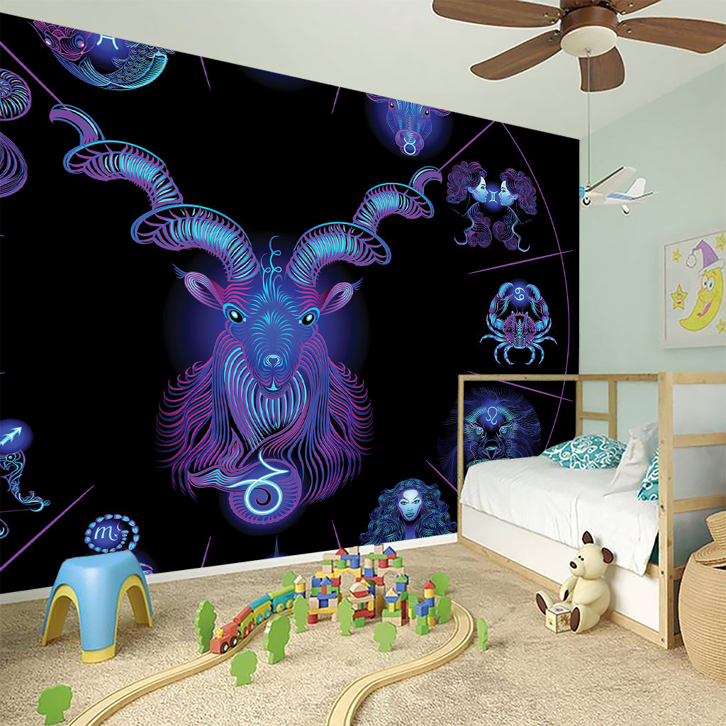 Capricorn And Astrological Signs Print Wall Sticker