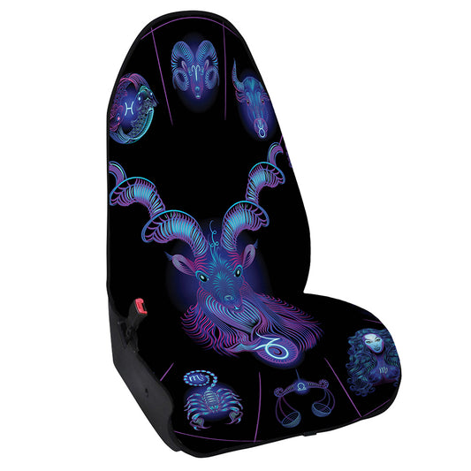 Capricorn And Astrological Signs Print Waterproof Car Seat Cover