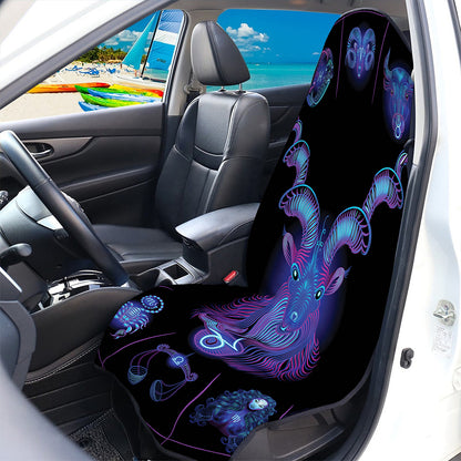 Capricorn And Astrological Signs Print Waterproof Car Seat Cover