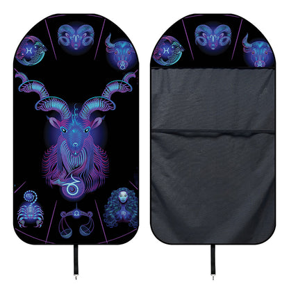 Capricorn And Astrological Signs Print Waterproof Car Seat Cover