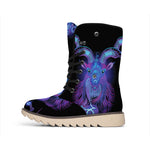 Capricorn And Astrological Signs Print Winter Boots