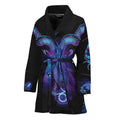 Capricorn And Astrological Signs Print Women's Bathrobe