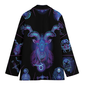 Capricorn And Astrological Signs Print Women's Blazer