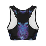 Capricorn And Astrological Signs Print Women's Sports Bra