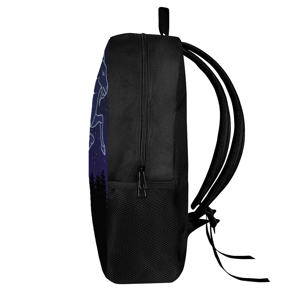 Capricorn Constellation Print 17 Inch Backpack