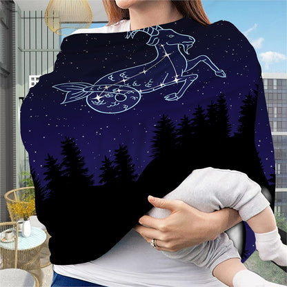 Capricorn Constellation Print Baby Seat Cover