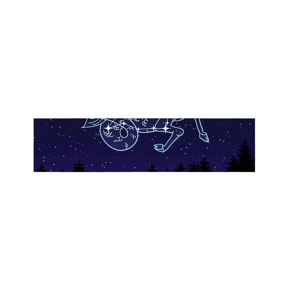 Capricorn Constellation Print Bed Runner