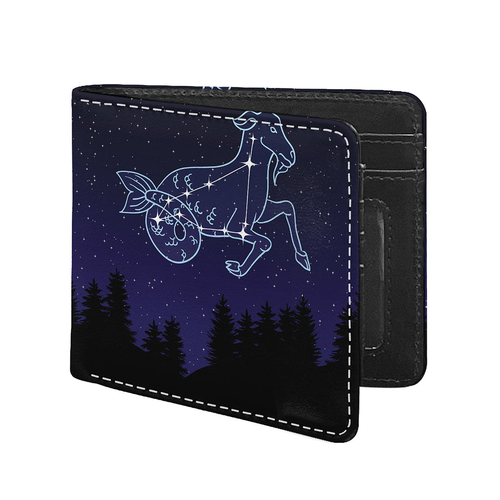 Capricorn Constellation Print Bifold Wallet