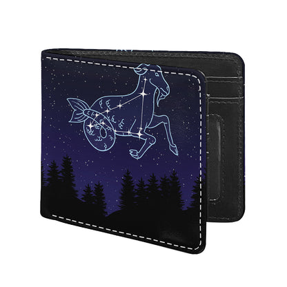 Capricorn Constellation Print Bifold Wallet