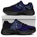 Capricorn Constellation Print Black Chunky Shoes