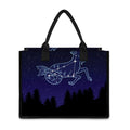 Capricorn Constellation Print Canvas Tote Bag