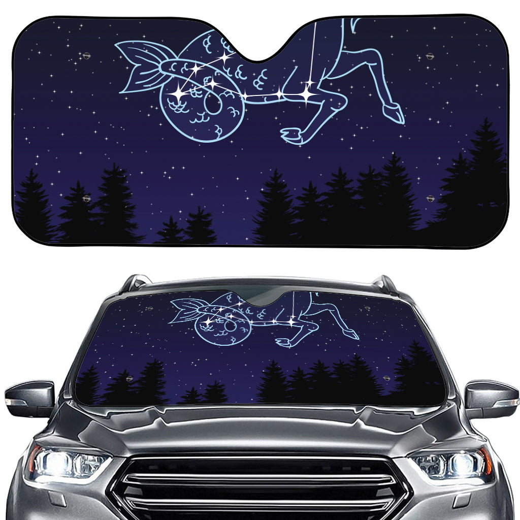 Capricorn Constellation Print Car Windshield Sun Shade