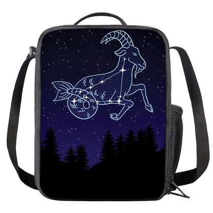 Capricorn Constellation Print Crossbody Lunch Bag