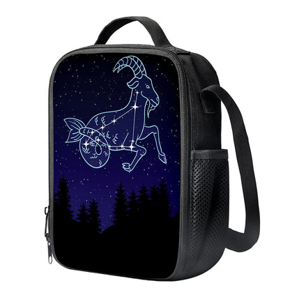 Capricorn Constellation Print Crossbody Lunch Bag