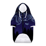 Capricorn Constellation Print Dog Zip Up Hoodie