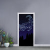 Capricorn Constellation Print Door Sticker