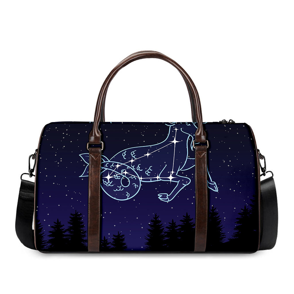 Capricorn Constellation Print Duffle Bag