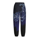 Capricorn Constellation Print Fleece Lined Knit Pants