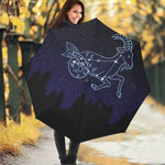 Capricorn Constellation Print Foldable Umbrella