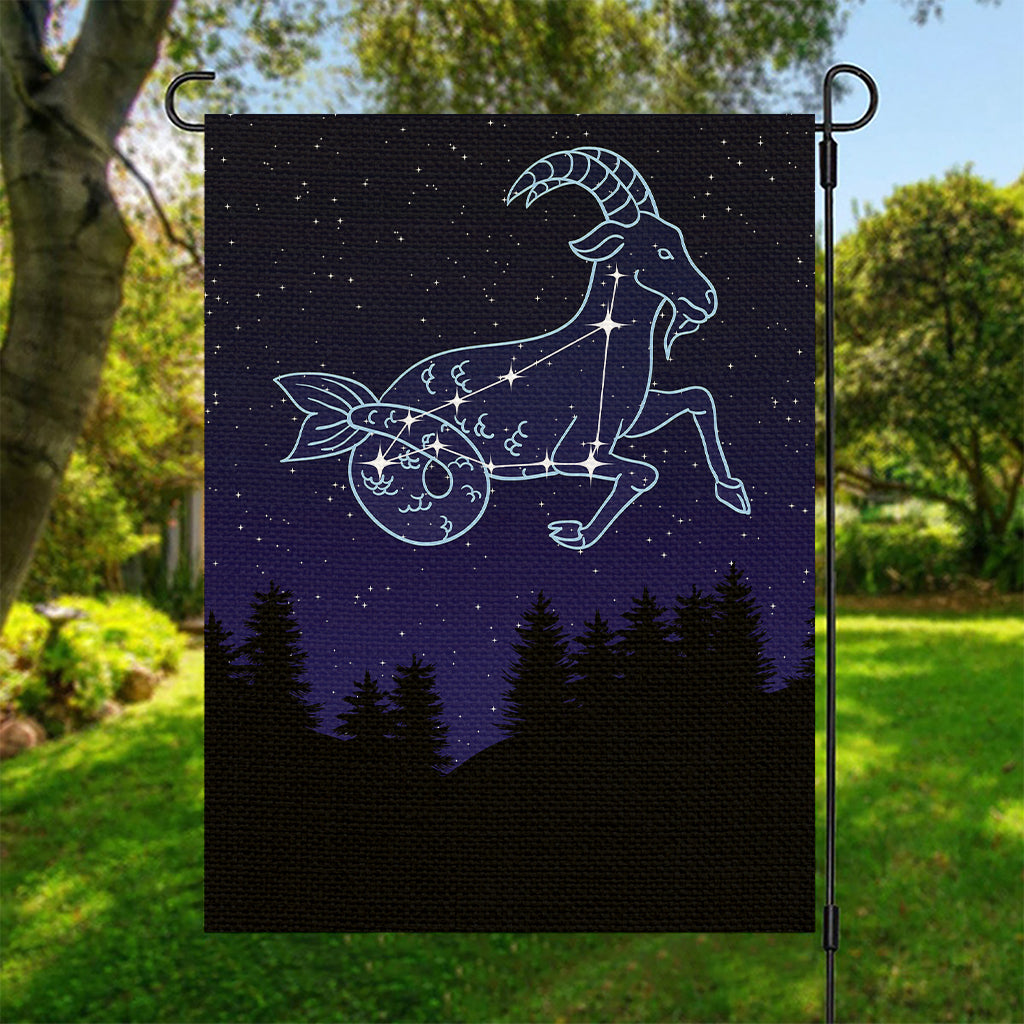 Capricorn Constellation Print Garden Flag