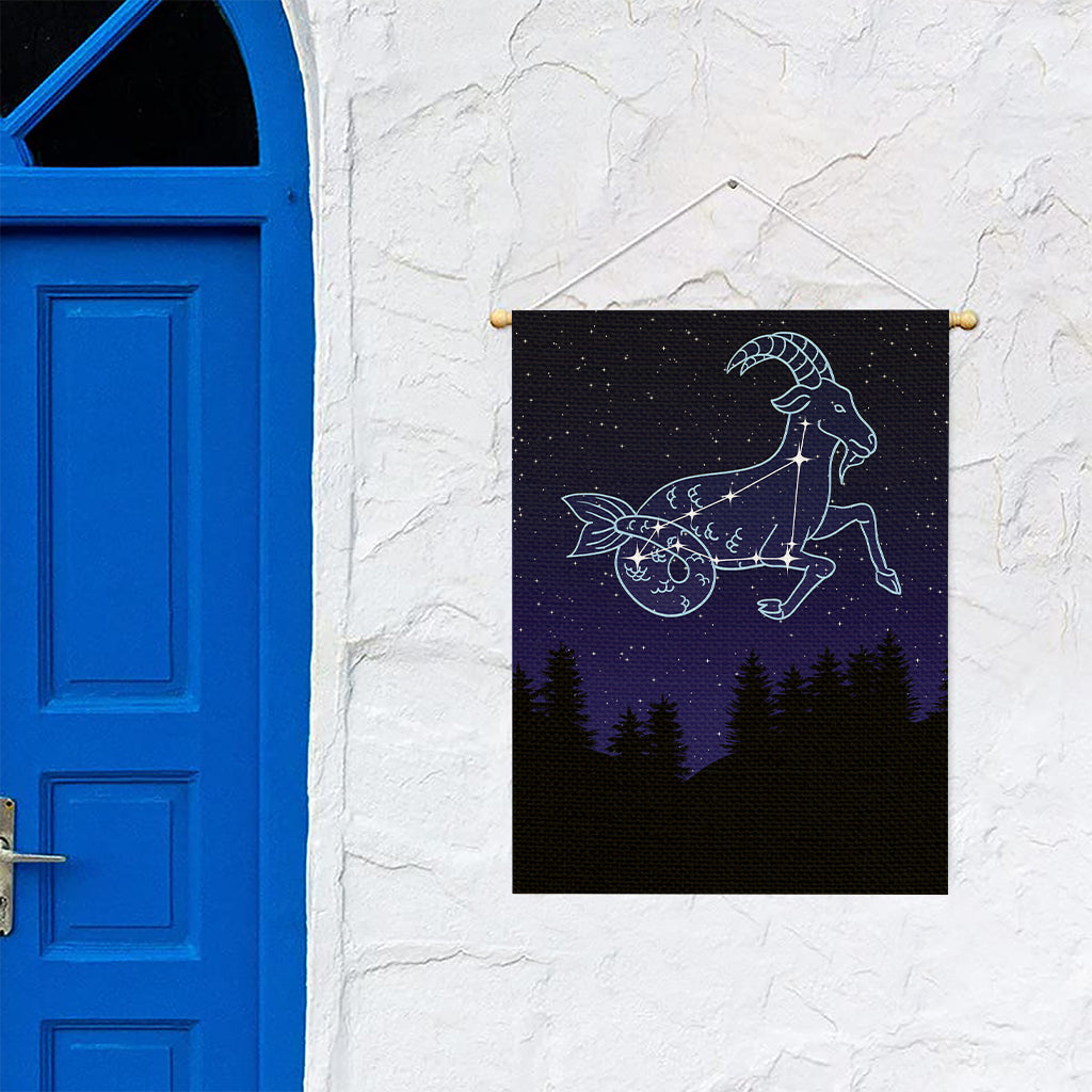 Capricorn Constellation Print Garden Flag